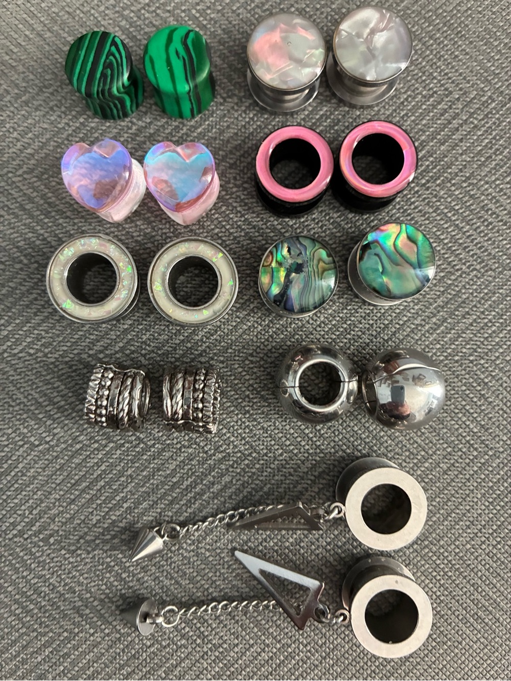 00 gauge earrings all new or like new